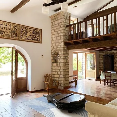 Maison De 14 Pers, 6 Chambres, Piscine Avec Vue Panoramique D'exception, Pour Ponts Et Saint-Martial-de-Mirambeau